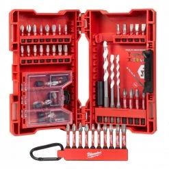 Coffret D‘embouts Shockwave + Mousqueton 54 Pcs Milwaukee - 4932479855